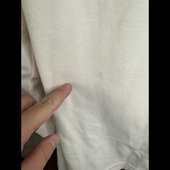 Lands' End Women’s Plus 3X Fleece Jacket Ivory White Full Zip NWOT Winter - Picture 3 of 16